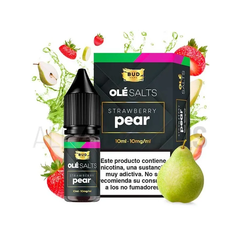 Líquido vaper sales nicotina Strawberry Pear 10 ml 10/20 mg Ole Salts Bad Vape con sabor a fresa y pera Líquido vaper sales nicotina Strawberry Pear 10 ml 10/20 mg Ole Salts Bad Vape con sabor a fresa y pera