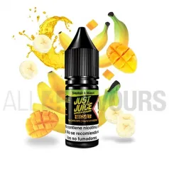 Sales nicotina diferentes graduaciones Banana Mango 10 ml 11/20 mg Just Juice con sabor a mango y plátano