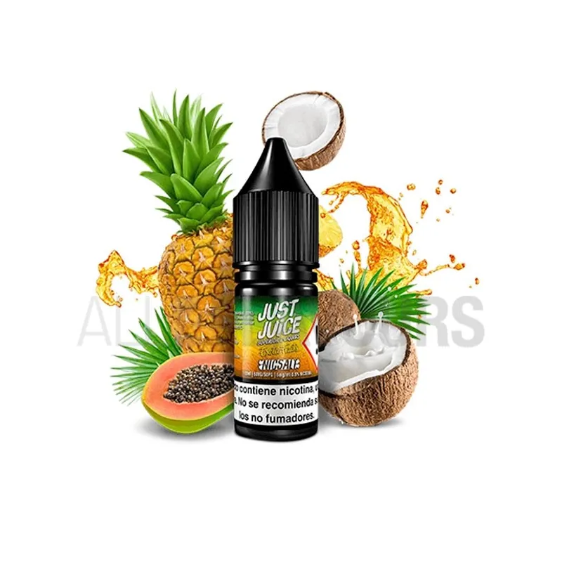 Sales nicotina diferentes graduaciones Papaya Pineapple Coconut 10 ml 11/20 mg Just Juice con sabor a papaya, piña y coco Sales nicotina diferentes graduaciones Papaya Pineapple Coconut 10 ml 11/20 mg Just Juice con sabor a papaya, piña y coco