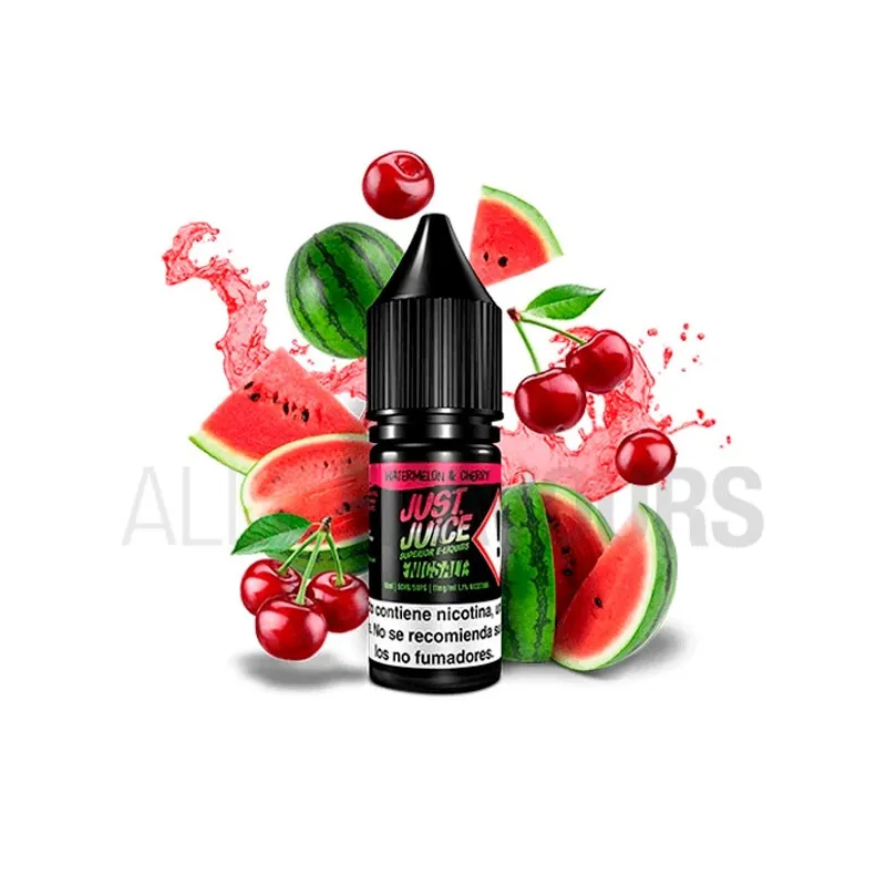 Sales nicotina diferentes graduaciones Watermelon Cherry 10 ml 11/20 mg Just Juice con sabor a sandía y cereza Sales nicotina diferentes graduaciones Watermelon Cherry 10 ml 11/20 mg Just Juice con sabor a sandía y cereza