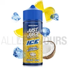 Líquido vaper Citron Coconut on Ice 100 ml Just Juice sin nicotina sabor a limón y coco