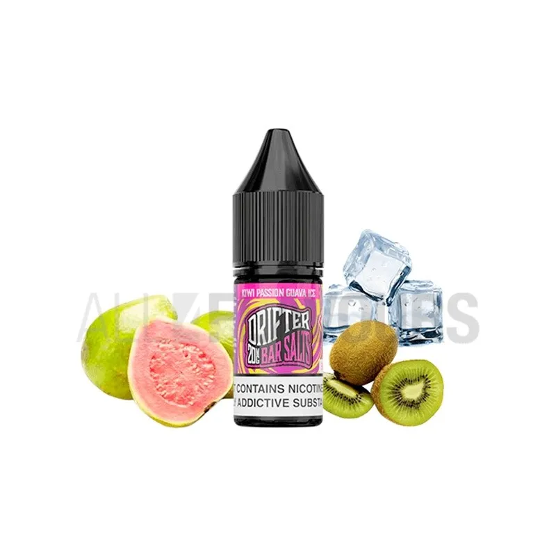 Sales nicotina diferentes graduaciones Kiwi Passion Guava IceDrifter Bar Salts con sabor a frutal fresco Sales nicotina diferentes graduaciones Kiwi Passion Guava IceDrifter Bar Salts con sabor a frutal fresco
