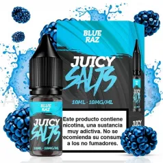 Sales nicotina Blue Razz 10 ml 10/20 mg Juicy Salts con sabor a frambuesas azules