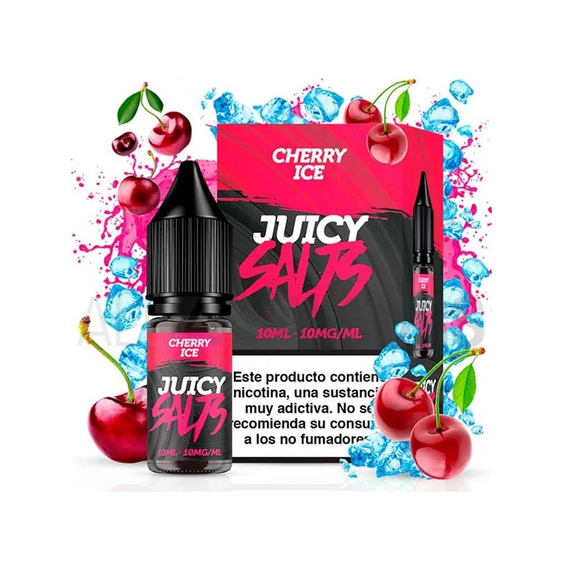 Sales nicotina Cherry Ice 10 ml 10/20 mg Juicy Salts con sabor a cereza con efecto frío Sales nicotina Cherry Ice 10 ml 10/20 mg Juicy Salts con sabor a cereza con efecto frío