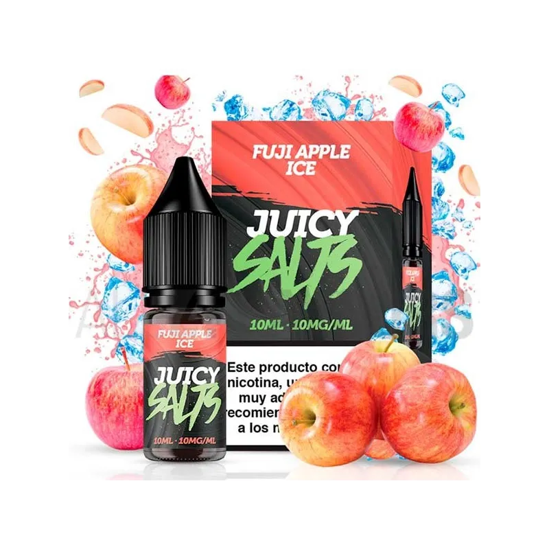 Sales nicotina Fuji Apple 10 ml 10/20 mg Juicy Salts con sabor a manzana Fuji Sales nicotina Fuji Apple 10 ml 10/20 mg Juicy Salts con sabor a manzana Fuji