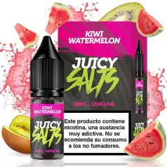 Sales nicotina Kiwi Watermelon  10 ml 10/20 mg Juicy Salts con sabor a kiwi y sandía