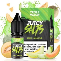 Sales nicotina Triple Melon 10 ml 10/20 mg Juicy Salts con sabor a melón