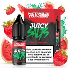 Sales nicotina Watermelon Strawberry 10 ml 10/20 mg Juicy Salts con sabor a sandía y fresas