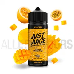 Líquido vaper 100 ml mango passion fruit juice sin noctina sabor a mango fruta pasion