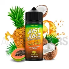 Líquido vaper Papaya Pineapple Coconut 100 ml Just Juice sin nicotina sabor a frutas tropicales