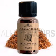 Extracto orgánico tabaco sin nicotina virginia 10 ml extradry para pod La Tabaccheria