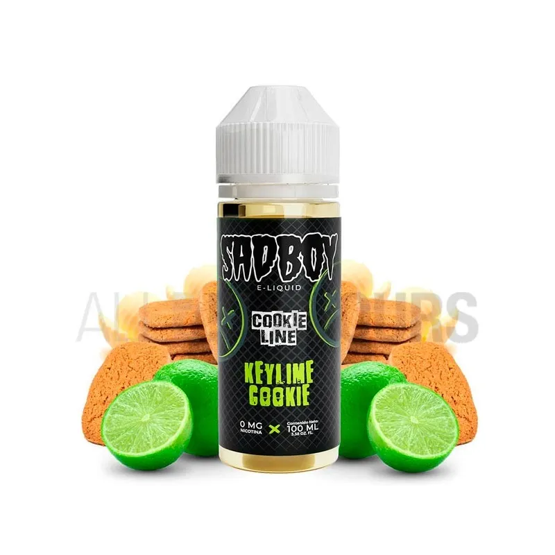 Líquido vaper sin nicotina con sabor a galletas y lima Keylime Cookie Butter 100 ml Sadboy Líquido vaper sin nicotina con sabor a galletas y lima Keylime Cookie Butter 100 ml Sadboy