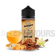 Líquido vaper Outlaw Ace 100 ml Blackout sin nicotina sabor a tabaco con vainilla y caramelo