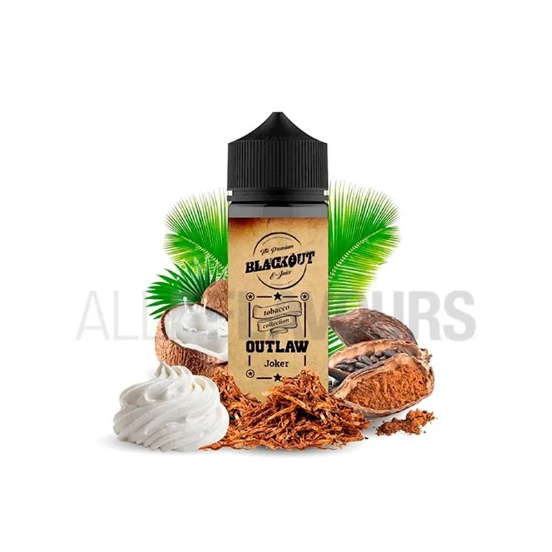 Líquido vaper Joker 100 ml Blackout sin nicotina sabor a tabaco con cacao y crema Líquido vaper Joker 100 ml Blackout sin nicotina sabor a tabaco con cacao y crema