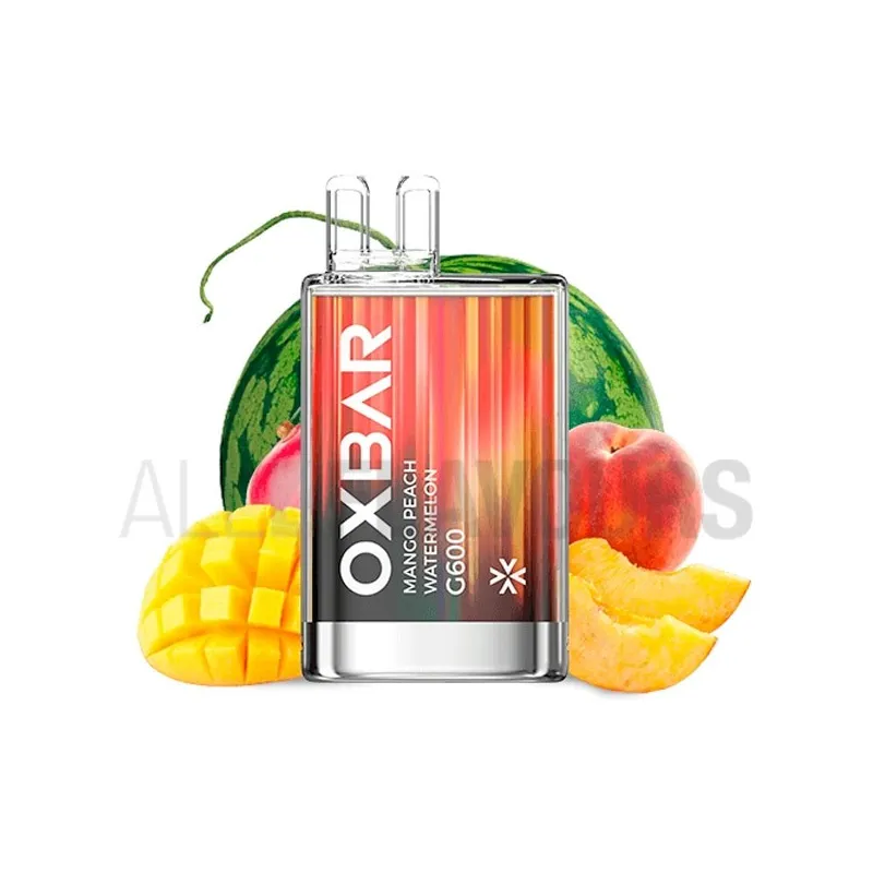 Pod desechable con nicotina Mango Peach Watermelon G600 Oxbar con sabor frutal Pod desechable con nicotina Mango Peach Watermelon G600 Oxbar con sabor frutal