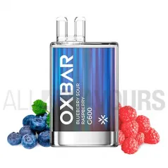 Pod desechable con nicotina Mango Peach Watermelon G600 Oxbar con a frambuesas y arándanos