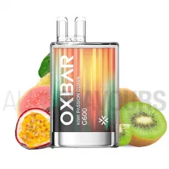 Pod desechable con nicotina Kiwi Passion Guava G600 Oxbar con a deliciosas frutas