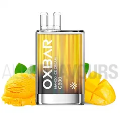 Pod desechable con nicotina Mango Ice Cream G600 Oxbar con sabor a helado de mango