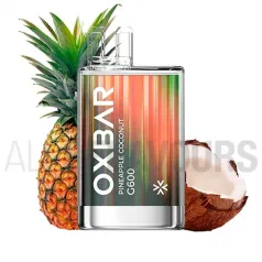 Pod desechable con nicotina Pineapple Coconut G600 Oxbar con sabor a piña y coco