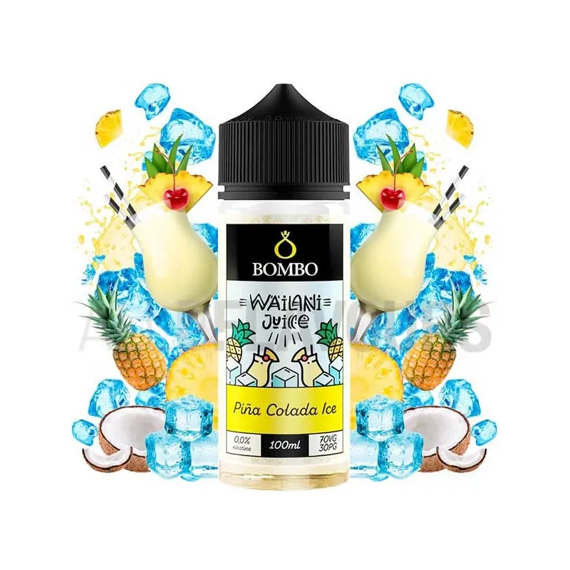 líquido vaper sin nicotina 100 ml frutal de bombo piña colada Ice líquido vaper sin nicotina 100 ml frutal de bombo piña colada Ice