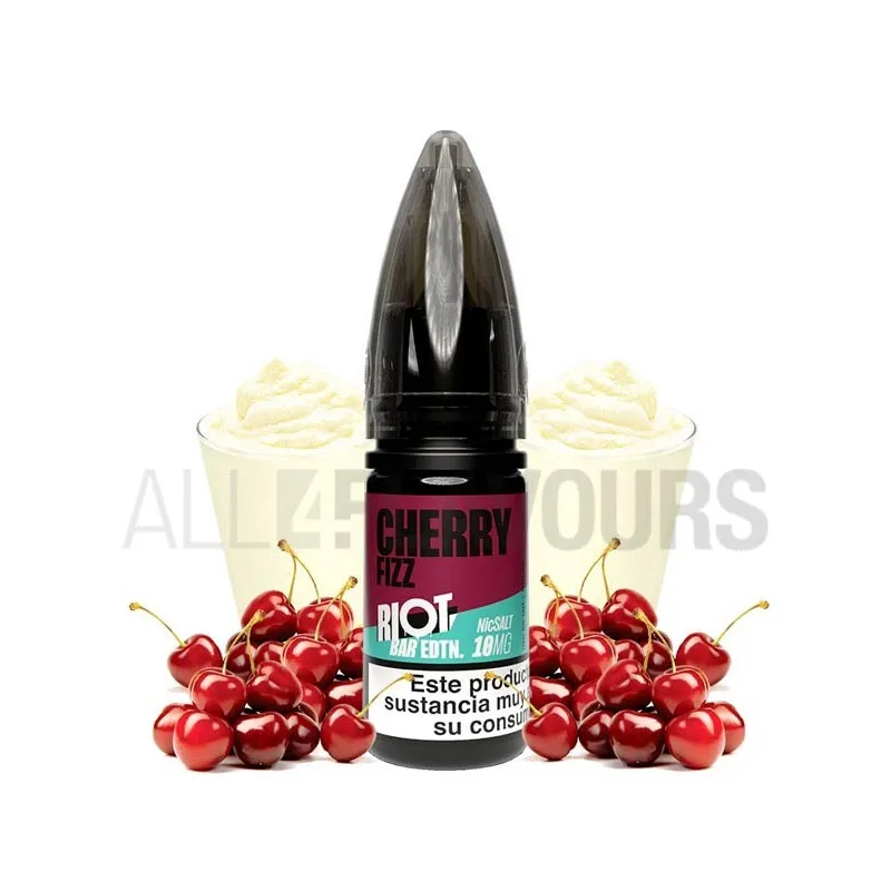 líquido sales de nicotina Cherry Fizz Riot Squad sabor bebida de cola y crema líquido sales de nicotina Cherry Fizz Riot Squad sabor bebida de cola y crema