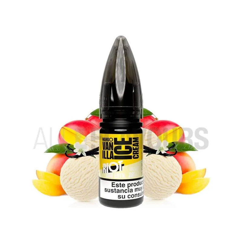 líquido sales de nicotina Mango Vanilla Ice Cream Riot Squad sabor helado de mango líquido sales de nicotina Mango Vanilla Ice Cream Riot Squad sabor helado de mango