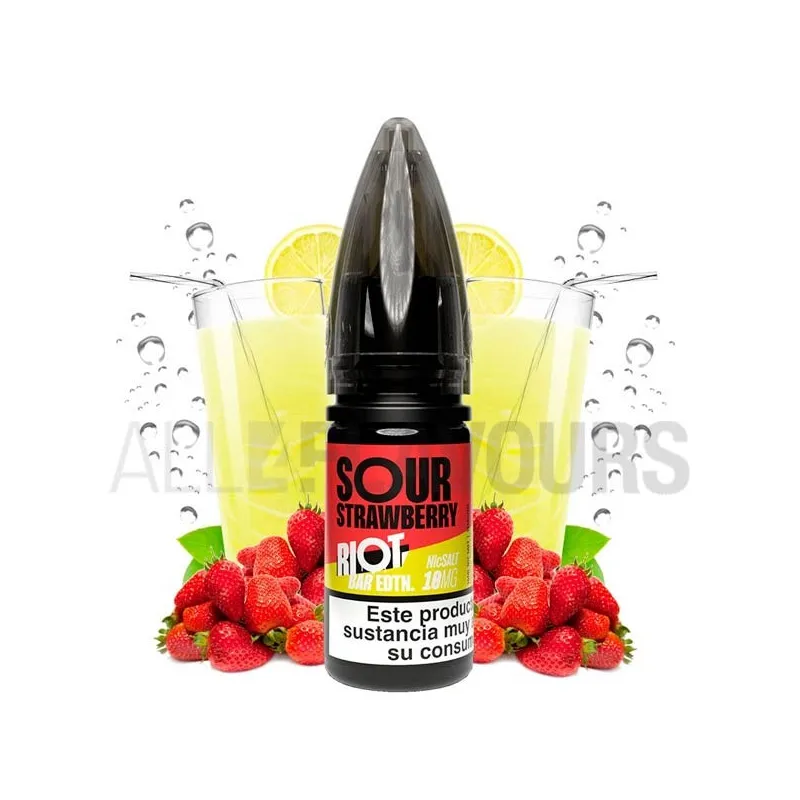 líquido sales de nicotina Sour Strawberry Riot Squad sabor a limonada con fresas líquido sales de nicotina Sour Strawberry Riot Squad sabor a limonada con fresas