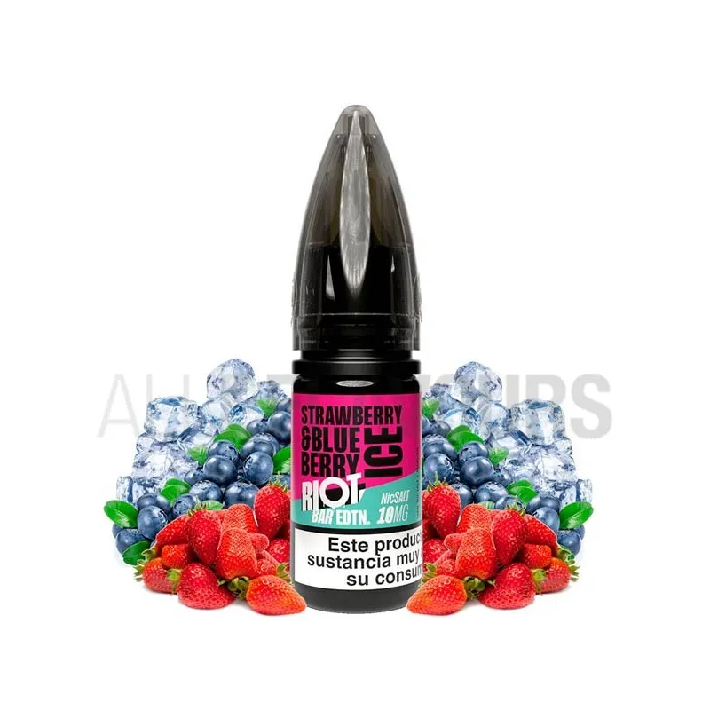 líquido sales de nicotina Strawberry Blueberry Ice Riot Squad sabor a fresas con arándanos frescos líquido sales de nicotina Strawberry Blueberry Ice Riot Squad sabor a fresas con arándanos frescos