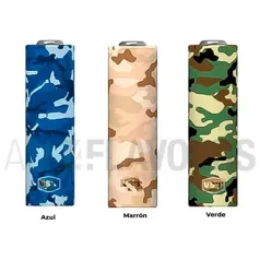 Fundas para batería 18650 modelo camuflaje