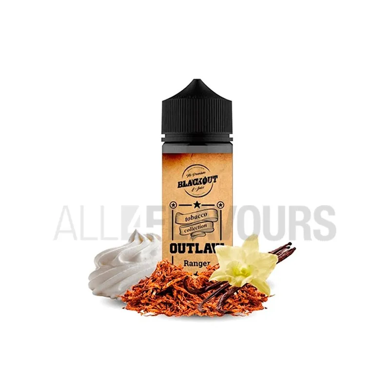 líquido vapeo sin nicotina sabor a tabaco Ranger 100 ml Blackout líquido vapeo sin nicotina sabor a tabaco Ranger 100 ml Blackout