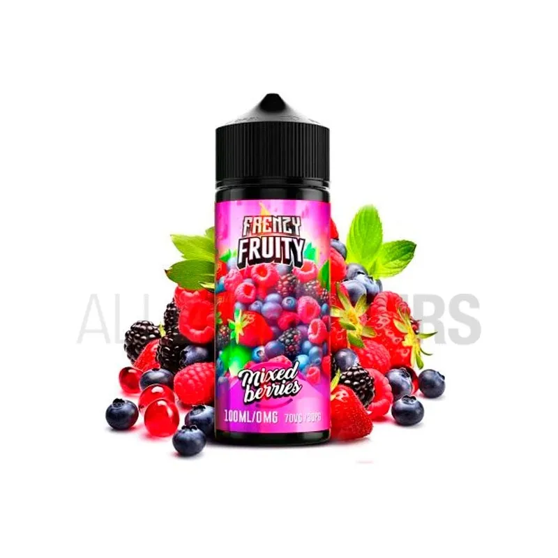 líquido vapeo sin nicotina Frenzy Fruity Mixed Berries 100 ml Oil4vap con sabor a frutos rojos líquido vapeo sin nicotina Frenzy Fruity Mixed Berries 100 ml Oil4vap con sabor a frutos rojos