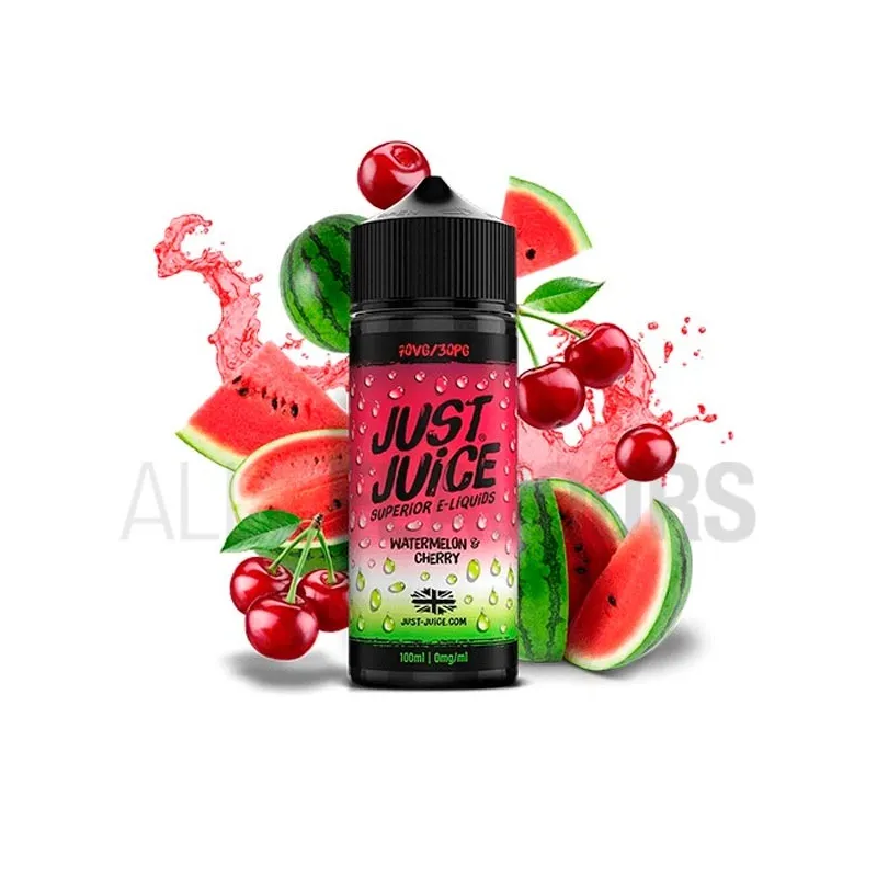 Líquido vaper Watermelon Cherry 100 ml Just Juice sin nicotina sabor a sandía y cerezas Líquido vaper Watermelon Cherry 100 ml Just Juice sin nicotina sabor a sandía y cerezas