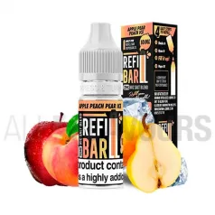 líquido vaper sales nicotina Refill Bar sabor refresco a pera, manzana y melocotón ice
