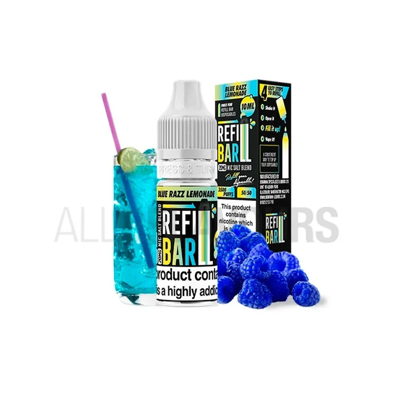 líquido vaper sales nicotina Refill Bar sabor a limonada con frambuesas azules líquido vaper sales nicotina Refill Bar sabor a limonada con frambuesas azules