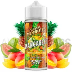Líquido vaper sin nicotina sabor frutal Mangabeys 100 ml Twelve Monkeys