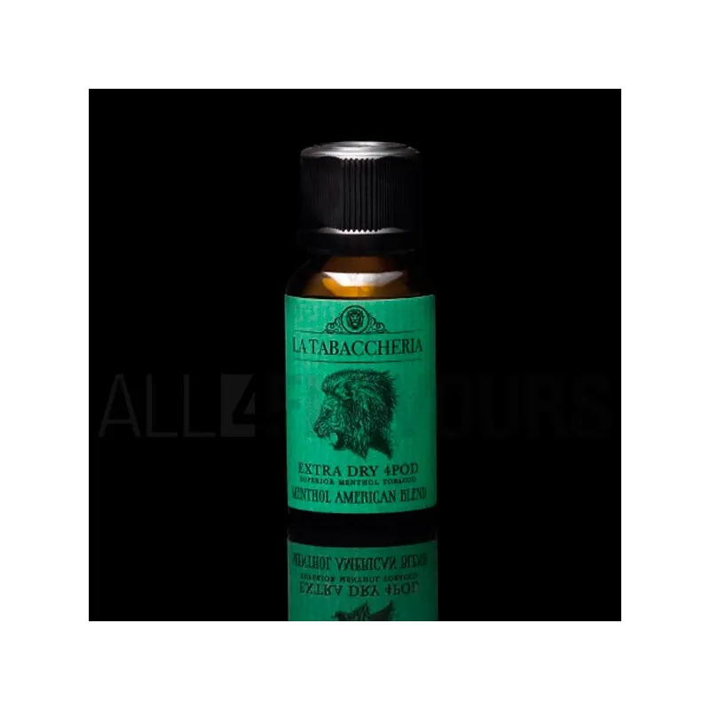 Extracto orgánico tabaco sin nicotina Menthol American Blend 20 ml extradry para pod La Tabaccheria Extracto orgánico tabaco sin nicotina Menthol American Blend 20 ml extradry para pod La Tabaccheria