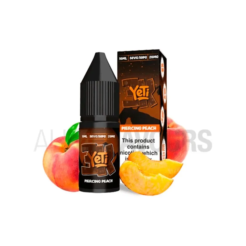 líquido con sales de nicotina Piercing Peach de Yeti con sabor a melocotón líquido con sales de nicotina Piercing Peach de Yeti con sabor a melocotón