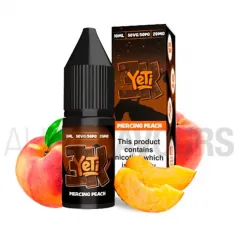 líquido con sales de nicotina Piercing Peach de Yeti con sabor a melocotón