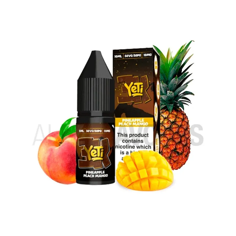 líquido con sales de nicotina Pineapple Peach Mango de Yeti con sabor a frutas líquido con sales de nicotina Pineapple Peach Mango de Yeti con sabor a frutas