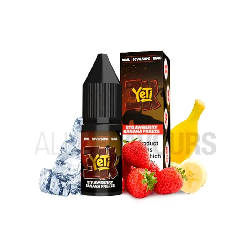 líquido con sales de nicotinaStrawberry Banana de Yeti con sabor a plátano y fresas líquido con sales de nicotinaStrawberry Banana de Yeti con sabor a plátano y fresas