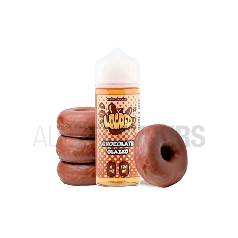 líquido vaper sin nicotina Chocolate Donut 100 ml Loaded sabor a donut de chocolate líquido vaper sin nicotina Chocolate Donut 100 ml Loaded sabor a donut de chocolate