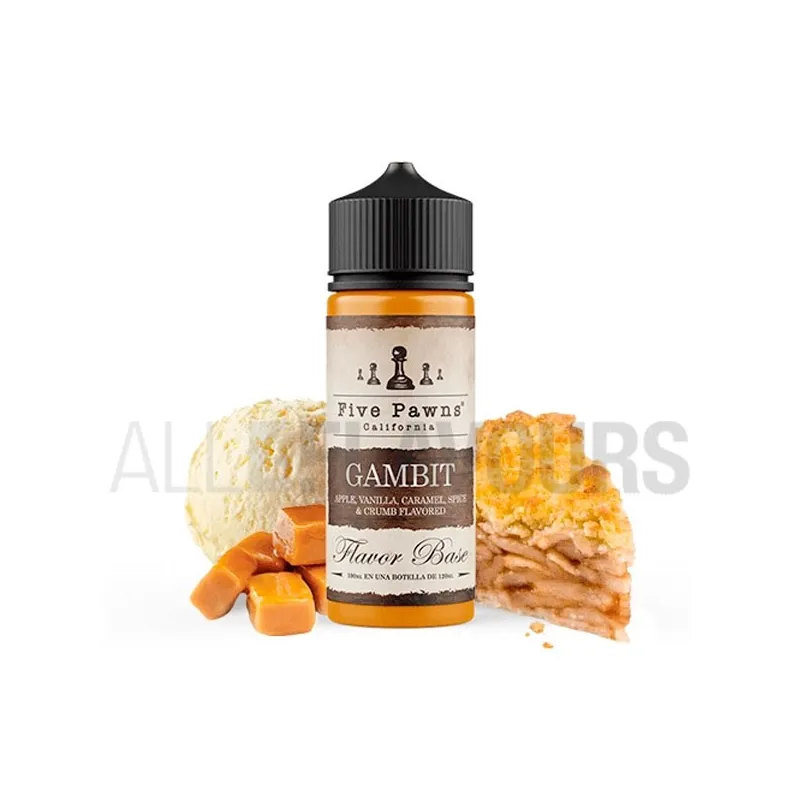 líquido vaper sin nicotina Gambit 100 ml Five Pawns con sabor a tarta de manzana dulce líquido vaper sin nicotina Gambit 100 ml Five Pawns con sabor a tarta de manzana dulce