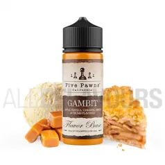 líquido vaper sin nicotina Gambit 100 ml Five Pawns con sabor a tarta de manzana dulce