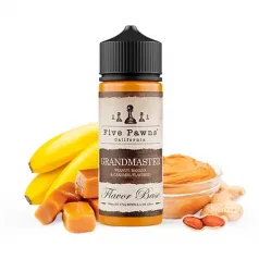 líquido vaper sin nicotina sabor a crema de plátano con cacahuetes Grandmaster 100 ml Five Pawns