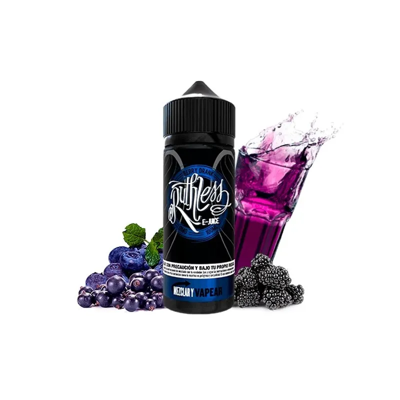 Líquido vaper sin nicotina sabor frutal Berry Drank 100 ml Ruthless Líquido vaper sin nicotina sabor frutal Berry Drank 100 ml Ruthless