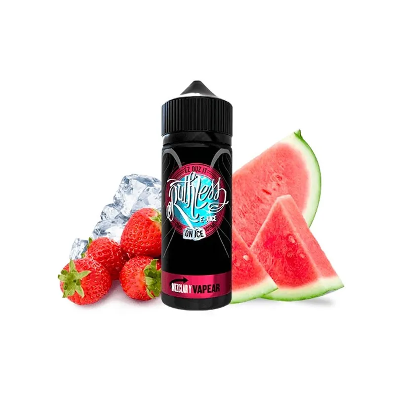Líquido vaper sin nicotina sabor a sandía y fresas frescas On Ice Ez Duz It 100 ml Ruthless Líquido vaper sin nicotina sabor a sandía y fresas frescas On Ice Ez Duz It 100 ml Ruthless