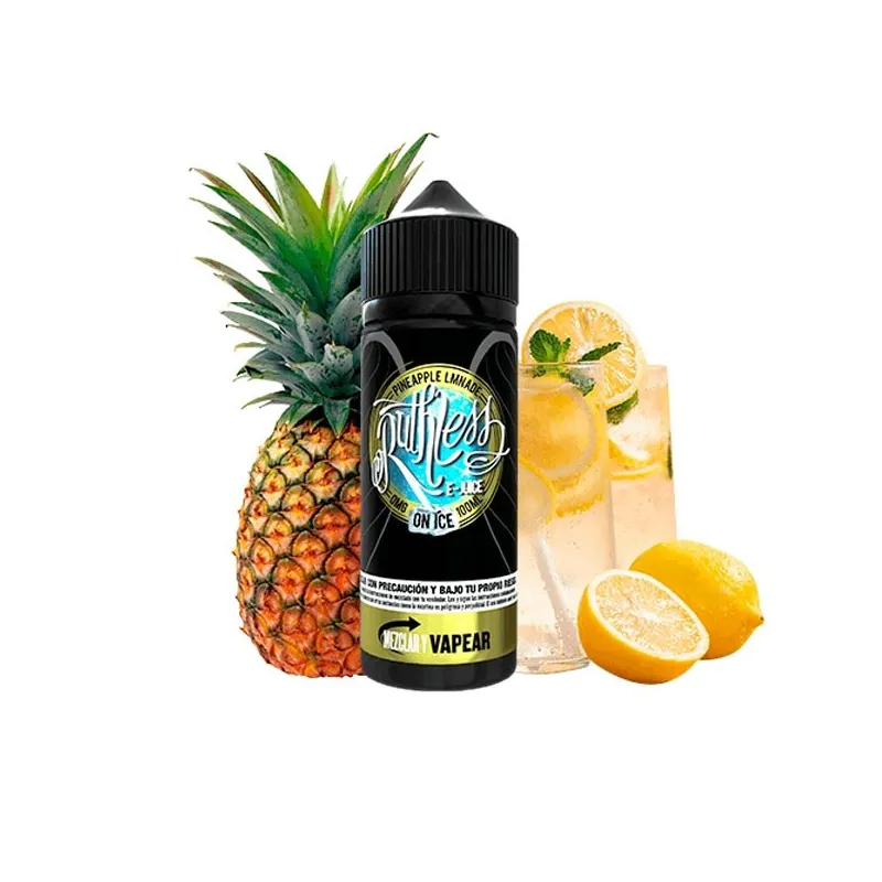 Líquido vaper sin nicotina sabor a piña y limonada Pineapple Lemonade on Ice 100 ml Ruthless Líquido vaper sin nicotina sabor a piña y limonada Pineapple Lemonade on Ice 100 ml Ruthless