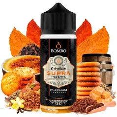 Líquido vapeo tabaquil de bombo con un añadido de sabor dulce galleta y Cookie Supra Reserve 100 ml Bombo