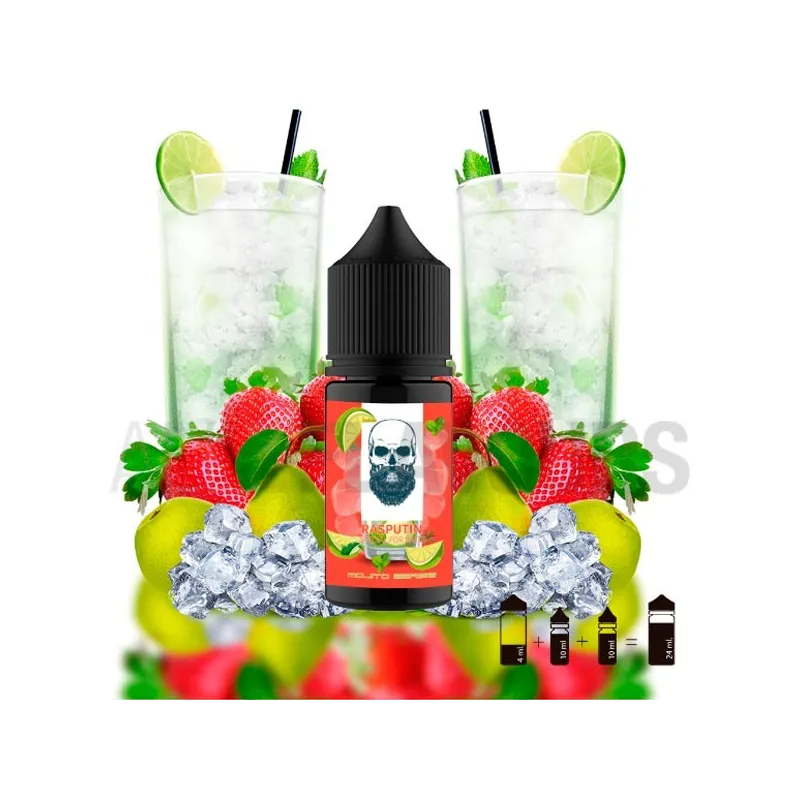 Pack sales nicotina Pack Sales Rasputin Mojito 22 ml Daruma sabor pera y fresas frescas Pack sales nicotina Pack Sales Rasputin Mojito 22 ml Daruma sabor pera y fresas frescas