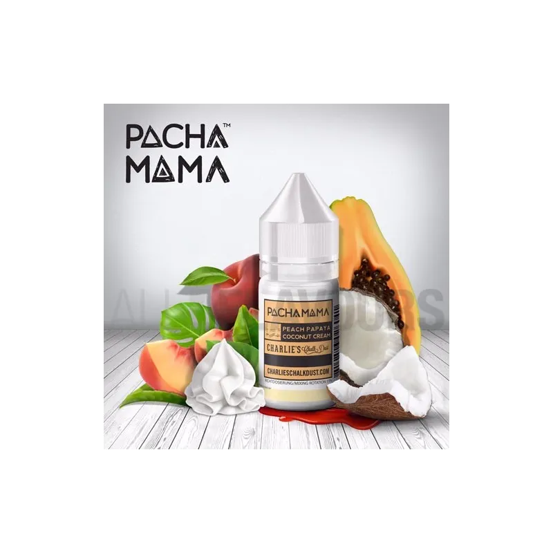 aroma vapeo para hacer tu alquimia con sabor frutal Peach Papaya Coconut Cream 30 ml Pachamama aroma vapeo para hacer tu alquimia con sabor frutal Peach Papaya Coconut Cream 30 ml Pachamama